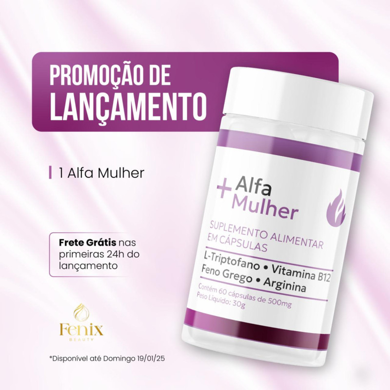 + Alfa Mulher - 60 cápsulas 500mg