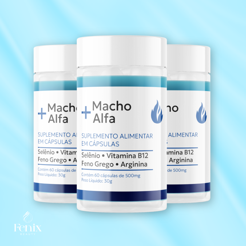 Kit 3 Macho Alfa 60 Cápsulas 500Mg