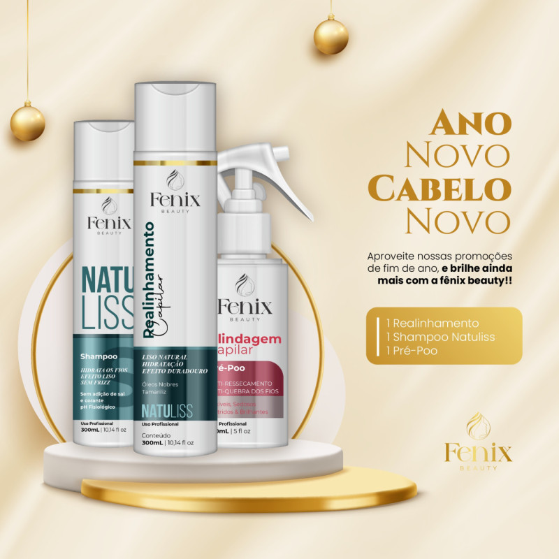 Kit Shampoo + Realinhamento Natuliss + Pré-Poo